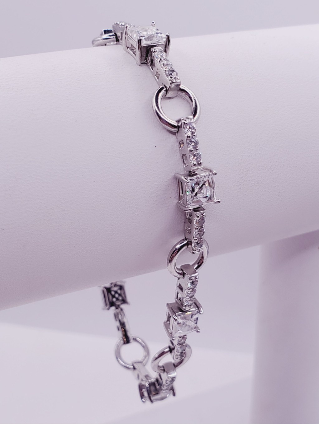 Classic Silver Tennis Bracelet 925 Sterling Silver